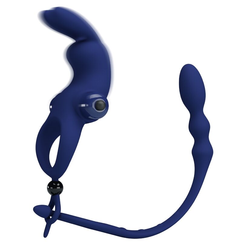 PRETTY LOVE - AYAD ANEL RABBIT VIBRADOR COM PLUG AZUL