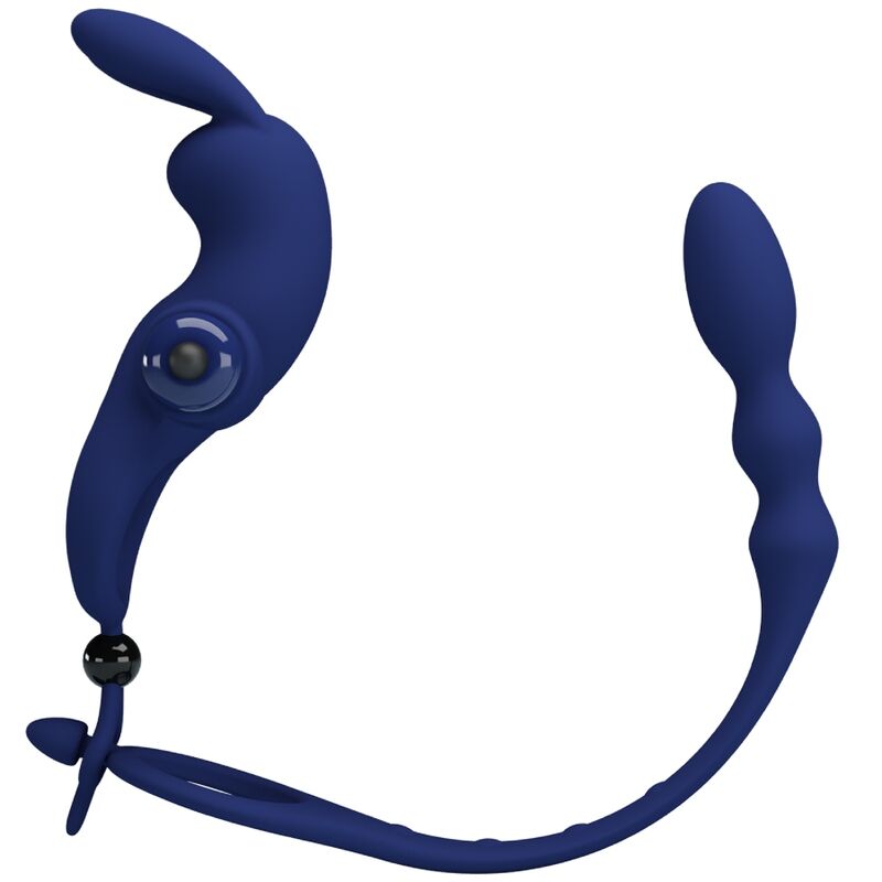 PRETTY LOVE - AYAD ANEL RABBIT VIBRADOR COM PLUG AZUL