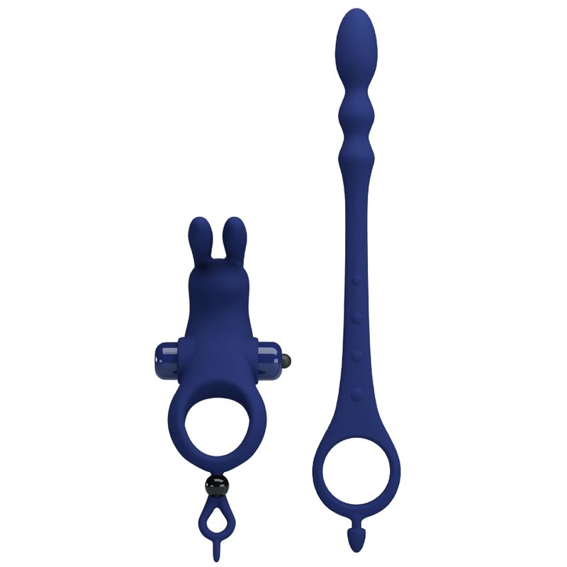 PRETTY LOVE - AYAD ANEL RABBIT VIBRADOR COM PLUG AZUL