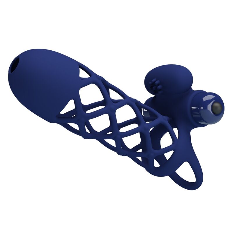 PRETTY LOVE - GIANN ANEL VIBRADOR COM FUNDA DE SILICONE AZUL