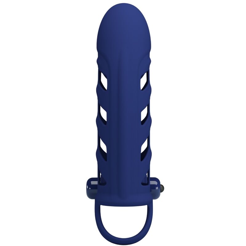 PRETTY LOVE - ALTAF ANEL VIBRADOR COM FUNDA DE SILICONE AZUL