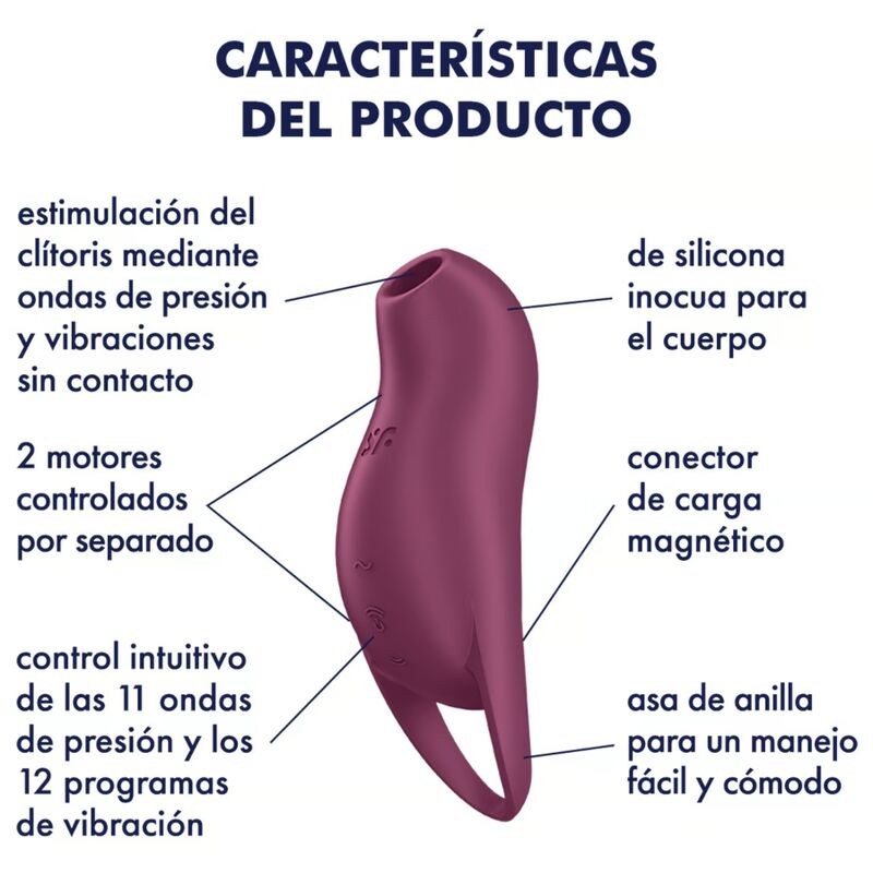 SATISFYER - POCKET PRO 1 ESTIMULADOR CLITORIANO GRANADA