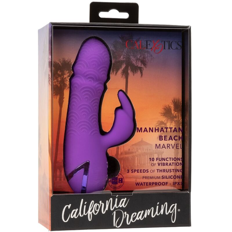 CALEXOTICS - MANHATTAN BEACH MARVEL VIBRADOR RABBIT ROXO BY CALIFORNIA DREAMING