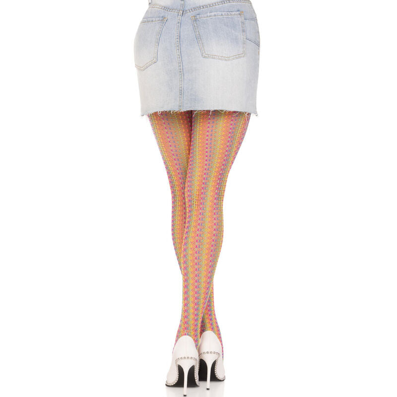 LEG AVENUE - MEIAS DE CROCHET MULTICOLOR