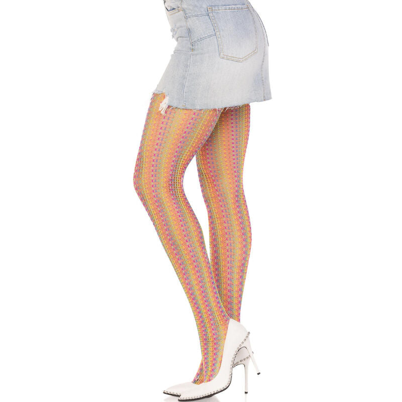 LEG AVENUE - MEIAS DE CROCHET MULTICOLOR