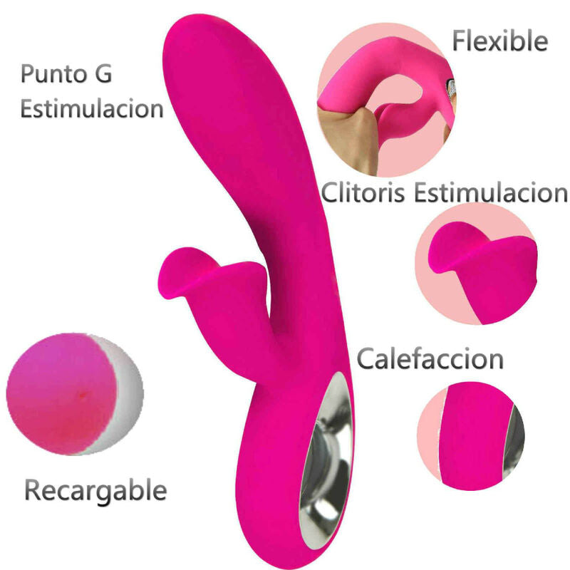 Armony - Vibrador Daro e Estimulador de Anel de Puxão Fúcsia
