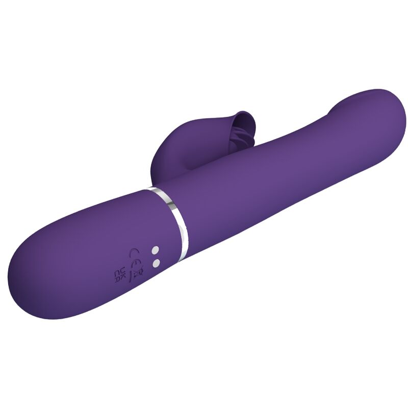 PRETTY LOVE - ZALIN RABBIT VIBRATOR WITH 4 IN 1 PURPLE PEARLS