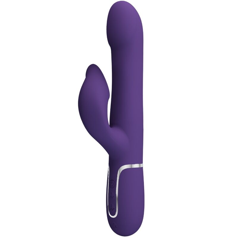 PRETTY LOVE - ZALIN RABBIT VIBRATOR WITH 4 IN 1 PURPLE PEARLS