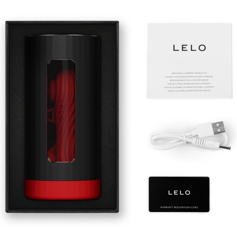 LELO - F1S V3 XL MASTURBADOR MASCULINO VERMELHO
