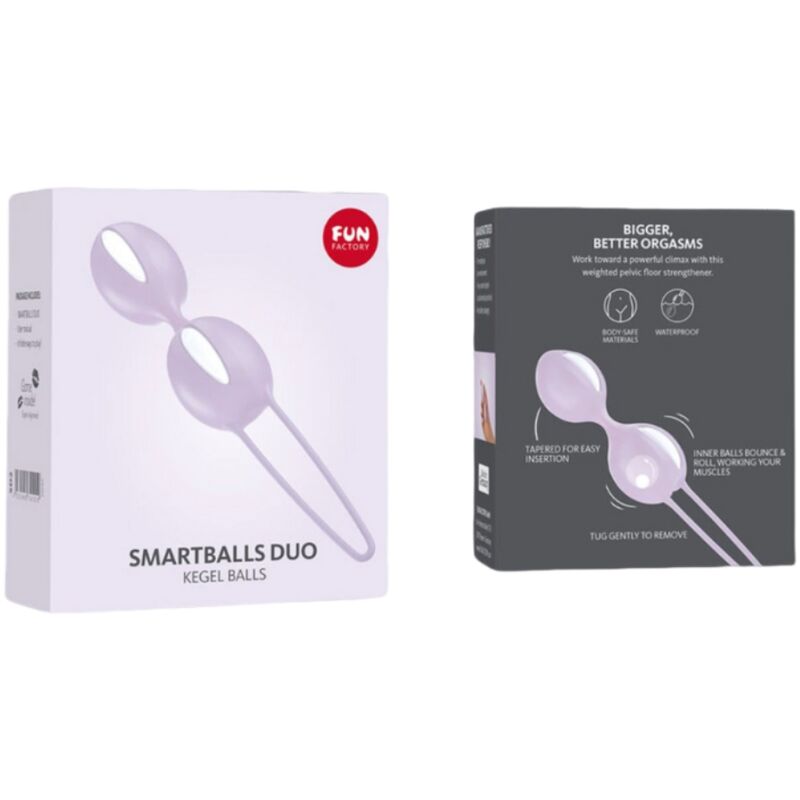 FUN FACTORY - SMARTBALLS DUO BOLAS PÉLVICAS BRANCO / LILÁS PASTEL