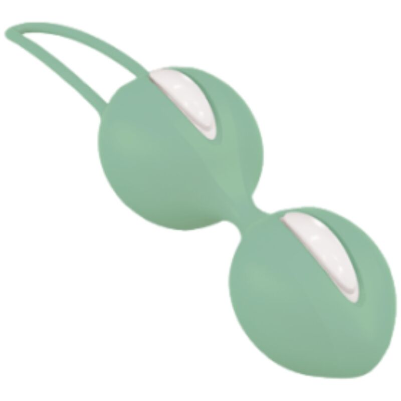 FUN FACTORY - SMARTBALLS DUO BOLAS PÉLVICAS BRANCO / VERDE PISTACHO