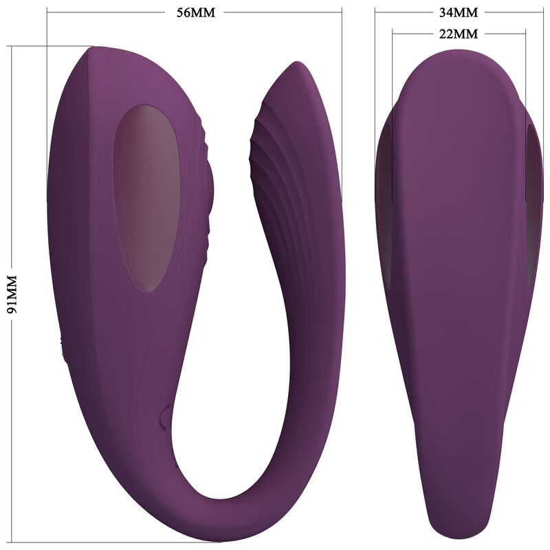PRETTY LOVE - AARI ESTIMULADOR DE CLITÓRIS ROXO COM APP GRÁTIS