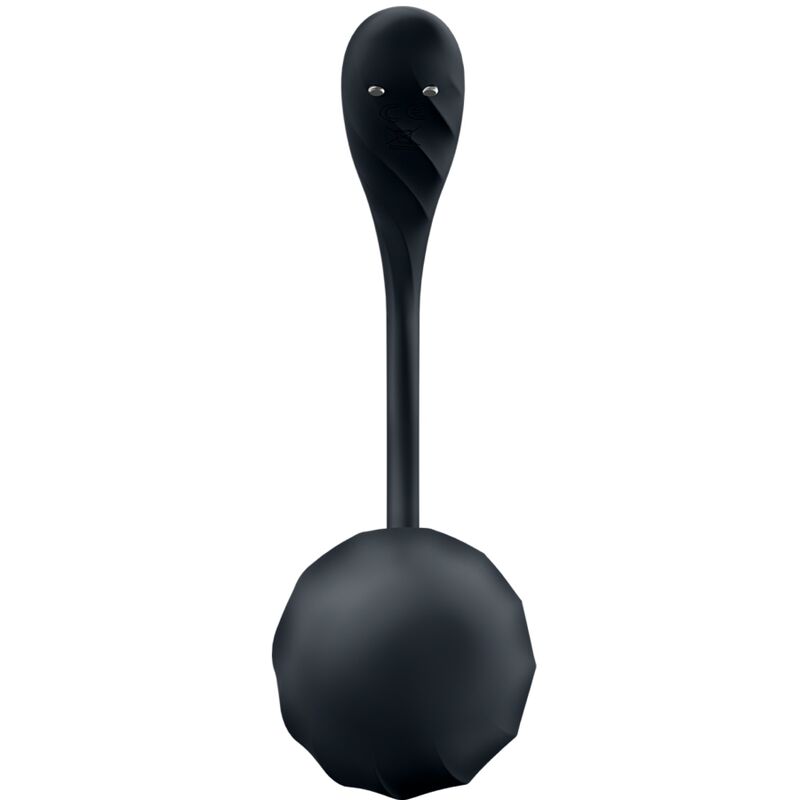 SATISFYER - RIBBED PETAL ESTIMULADOR PONTO G COM CONTROLO REMOTO PRETO APP GRÁTIS