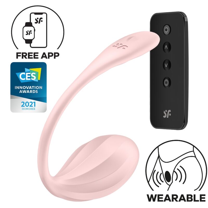 SATISFYER - RIBBED PETAL ESTIMULADOR PONTO G COM CONTROLO REMOTO ROSA APP GRÁTIS