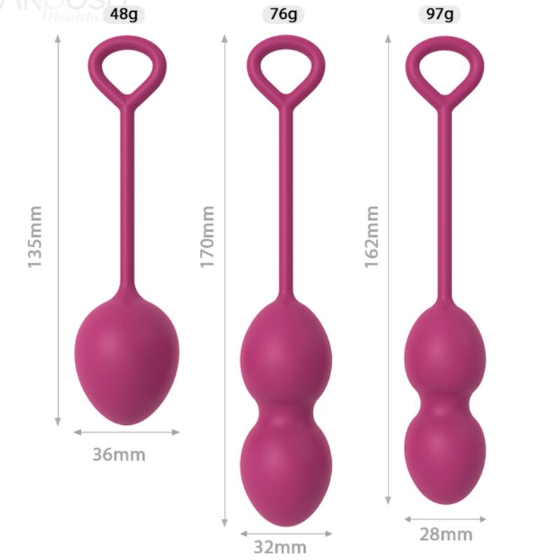 Armony - Anabiosis Vaginal Dumbbell 3 Níveis Borgonha