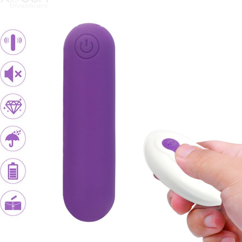 Armony - Splash Joline Vibrador Bala Silicone Controlo Remoto 10 Vibrações 6.5 X 1.5 Cm Roxo
