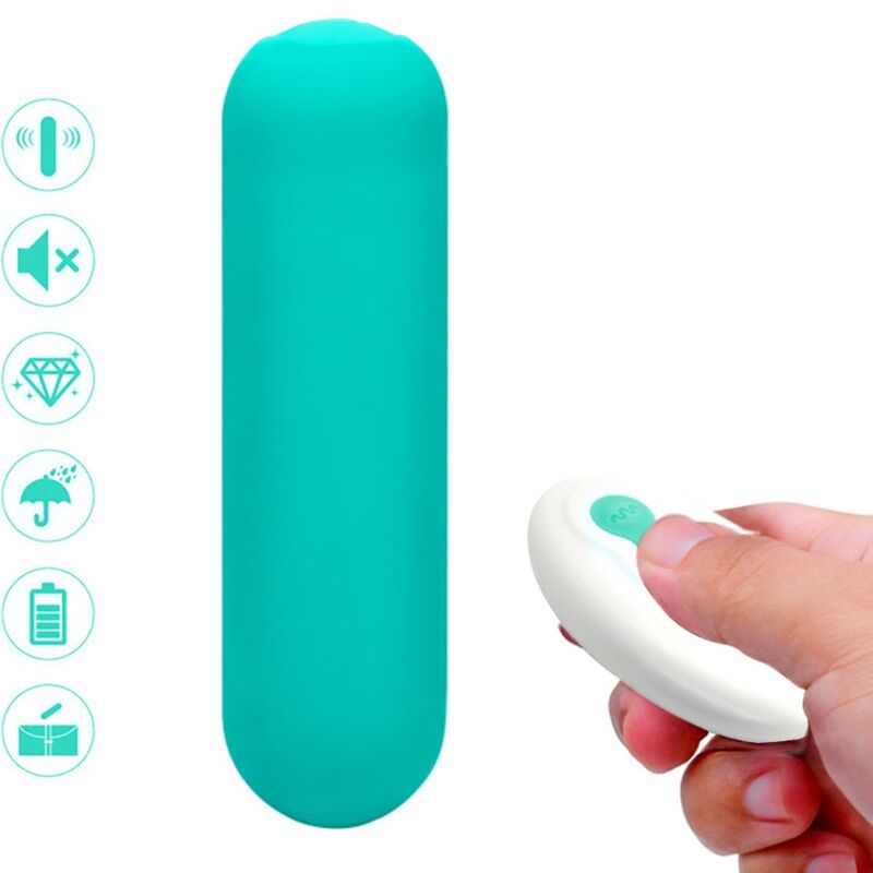 Armony - Splash Joie Vibrador Bullet Silicone Controle Remoto 10 Vibrações 75 X 19 Cm Verde