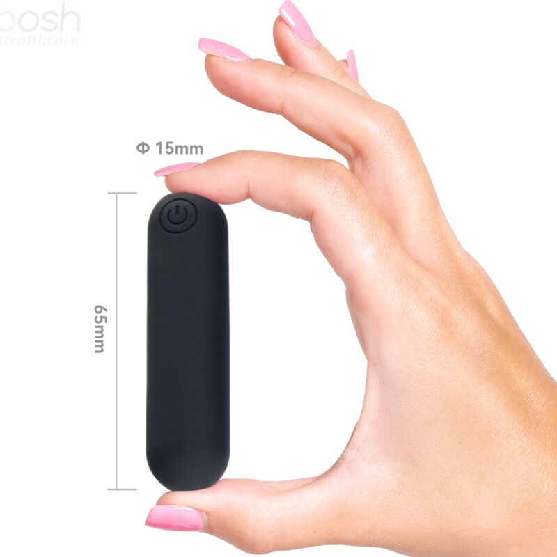 Armony - Splash Joline Vibrador Bala Silicone Controle Remoto 10 Vibrações 65 X 15 Cm Preto