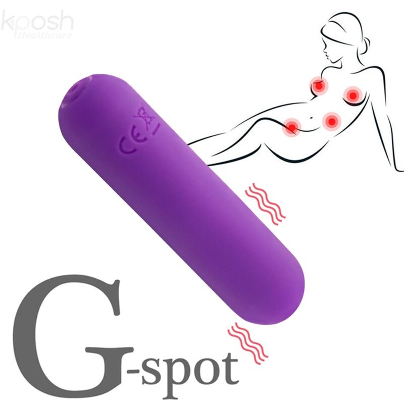 Armony - Splash Joline Vibrador Bala Silicone Controlo Remoto 10 Vibrações 6.5 X 1.5 Cm Roxo