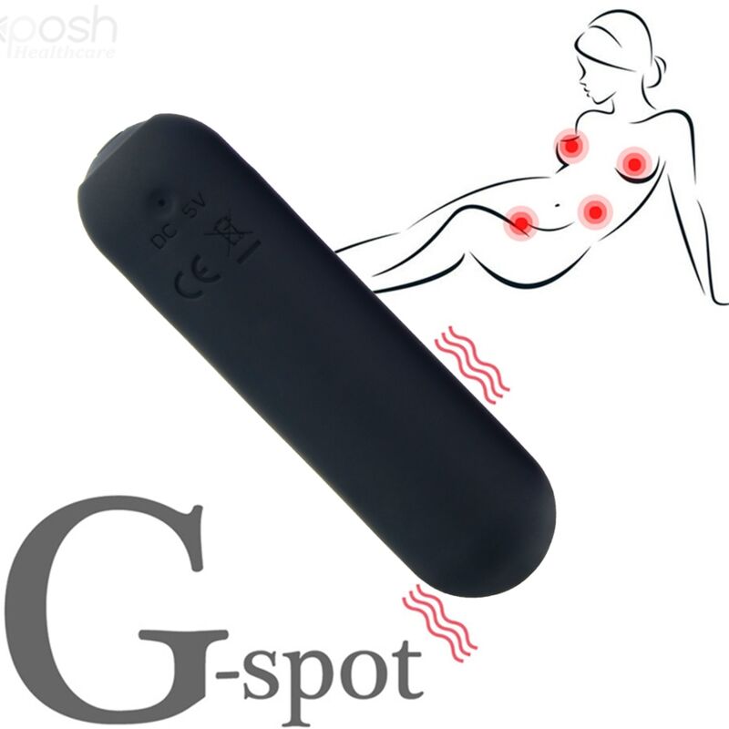 Armony - Splash Joie Vibrador Bullet Silicone Controle Remoto 10 Vibrações 75 X 19 Cm Preto