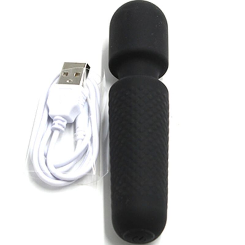 Armony - O Seu Massajador e Vibrador Recarregável 10 Vibrações Wand Dots Preto