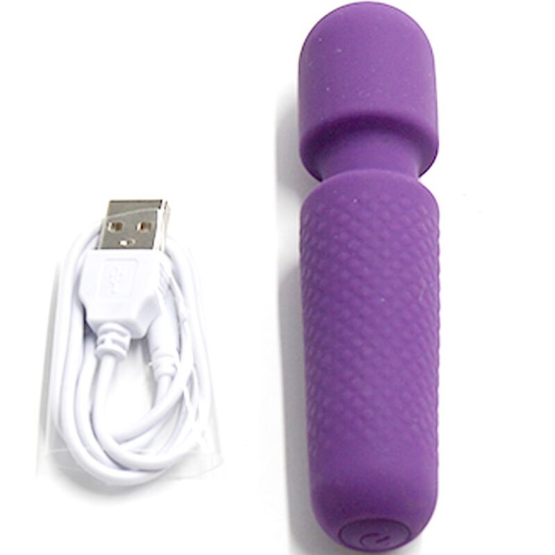ARMONY - TU MASAJEADOR MÁGICO E VIBRADOR RECARREGÁVEL 10 VIBRAÇÕES VARINHA PONTOS ROXO