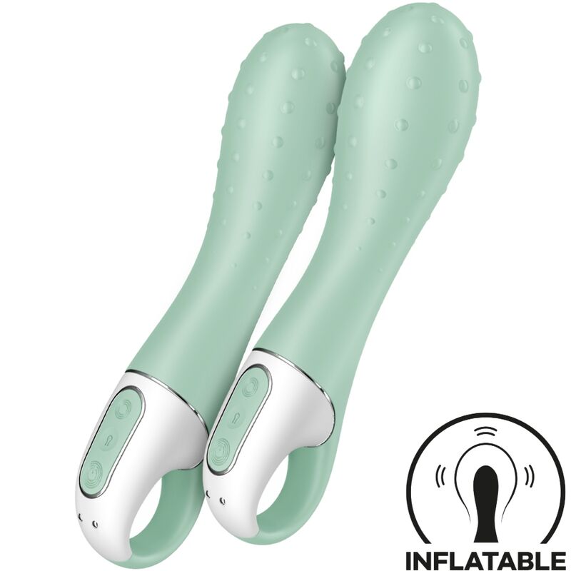 SATISFYER - AIR PUMP VIBRADOR 3 INFLÁVEL PONTO G MENTA