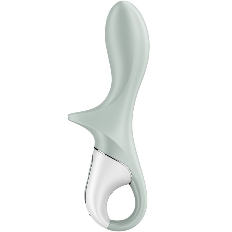 SATISFYER - AIR PUMP BOOTY 3 VIBRADOR ANAL INFLÁVEL VERDE CINZA