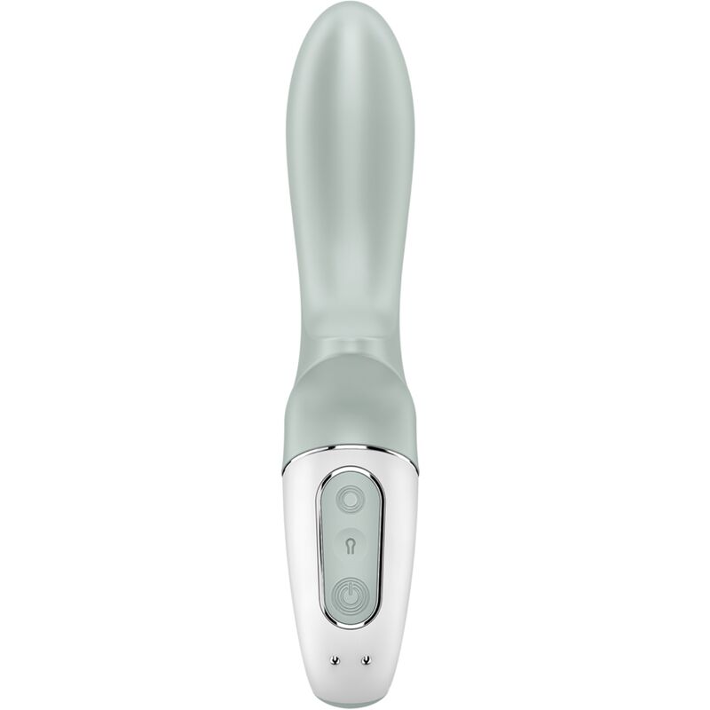SATISFYER - AIR PUMP BOOTY 3 VIBRADOR ANAL INFLÁVEL VERDE CINZA