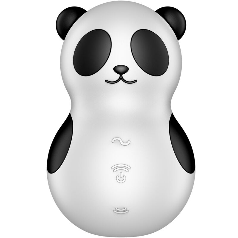 SATISFYER - POCKET PANDA ESTIMULADOR & VIBRADOR PRETO E BRANCO