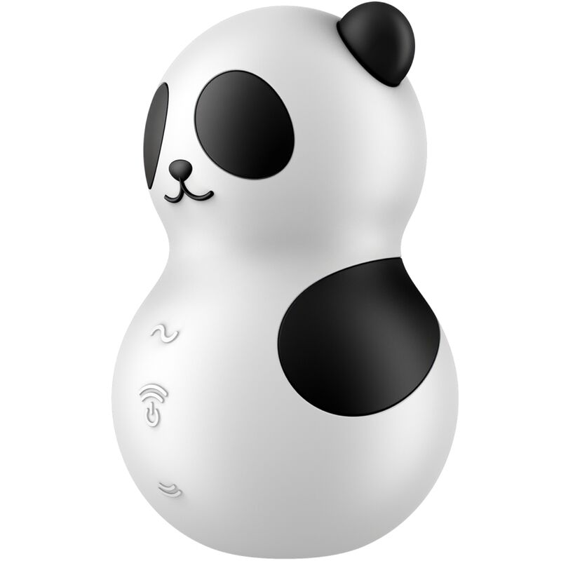 SATISFYER - POCKET PANDA ESTIMULADOR & VIBRADOR PRETO E BRANCO