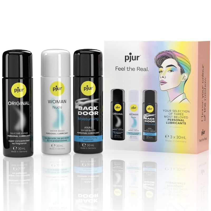 PJUR - PRIDE SET PREMIUM LUBRIFICANTES 3 X 30 ML