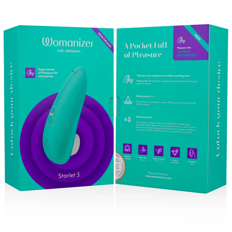 STARLET 3 ESTIMULADOR DE CLÍTORIS TURQUESA - Sex Shop Sexy