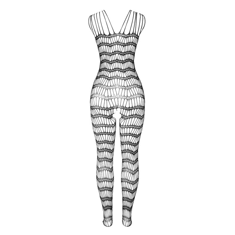 SUBBLIME - 951696 BODYSTOCKING ABERTO ENTREPERNAS EM REDE COM ALÇAS NOS OMBROS PRETO TAMANHO ÚNICO
