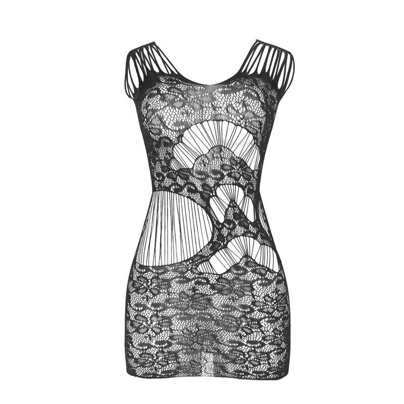 951771 VESTIDO LONGO COSTAS ABERTAS DE REDE - Sex Shop Sexy