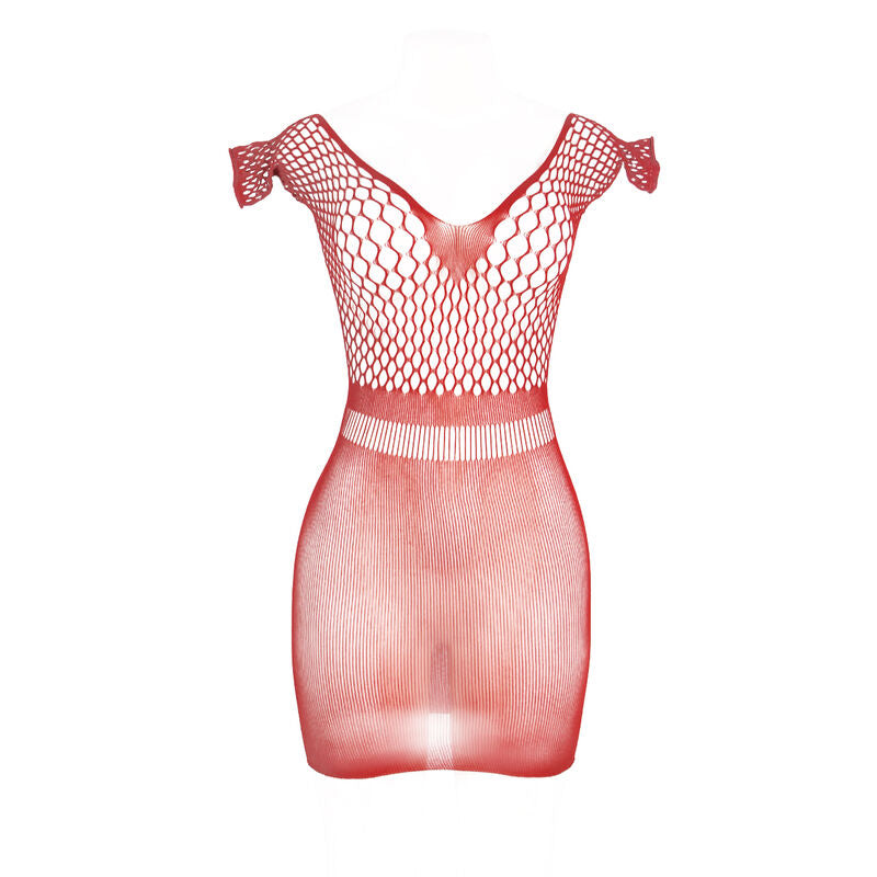 SUBBLIME - 951924 VESTIDO CURTO EM REDE CROCHÉ VERMELHO TAMANHO ÚNICO