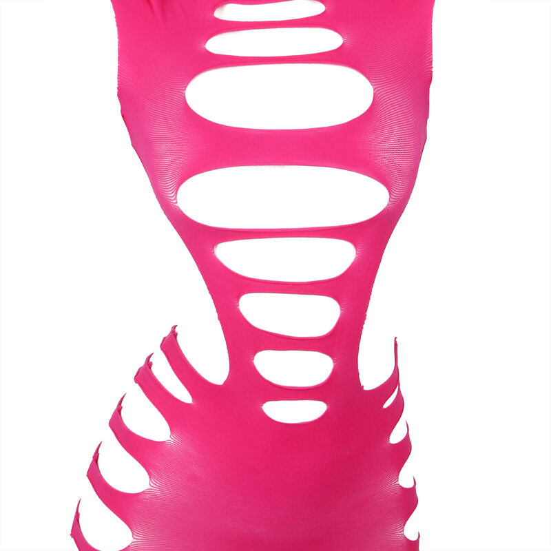 SUBBLIME - 952273 VESTIDO EM REDE ELÁSTICA MANGA COMPRIDA ROSA TAMANHO ÚNICO