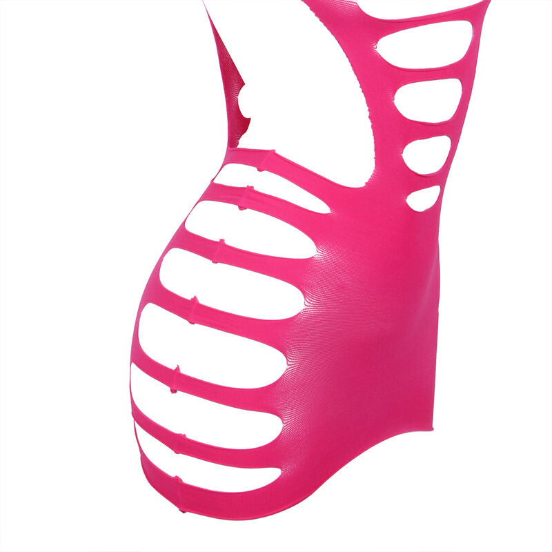SUBBLIME - 952273 VESTIDO EM REDE ELÁSTICA MANGA COMPRIDA ROSA TAMANHO ÚNICO