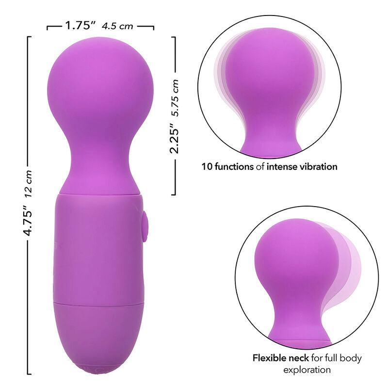 CALEXOTICS - FIRST TIME MASSAGEADOR RECARREGÁVEL 10 VIBRAÇÕES VIOLETA