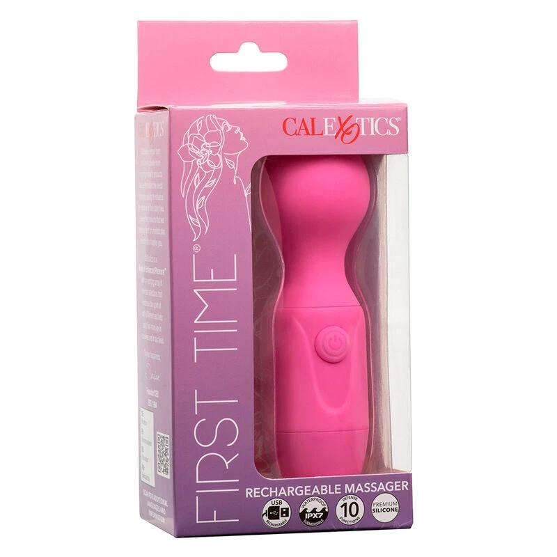 PRIMEIRA VEZ MASSAGEADOR RECARGÁVEL 10 VIBRAÇÕES - Sex Shop Sexy