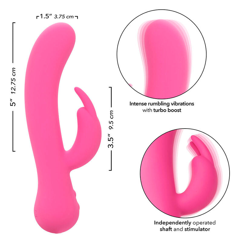 CALEXOTICS - FIRST TIME VIBRADOR RABBIT RECARREGÁVEL ROSA