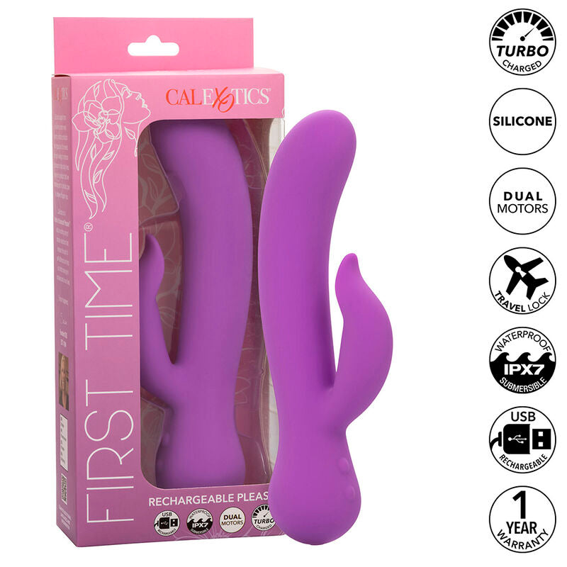 CALEXOTICS - FIRST TIME VIBRADOR CONFORTÁVEL RECARREGÁVEL ROXO