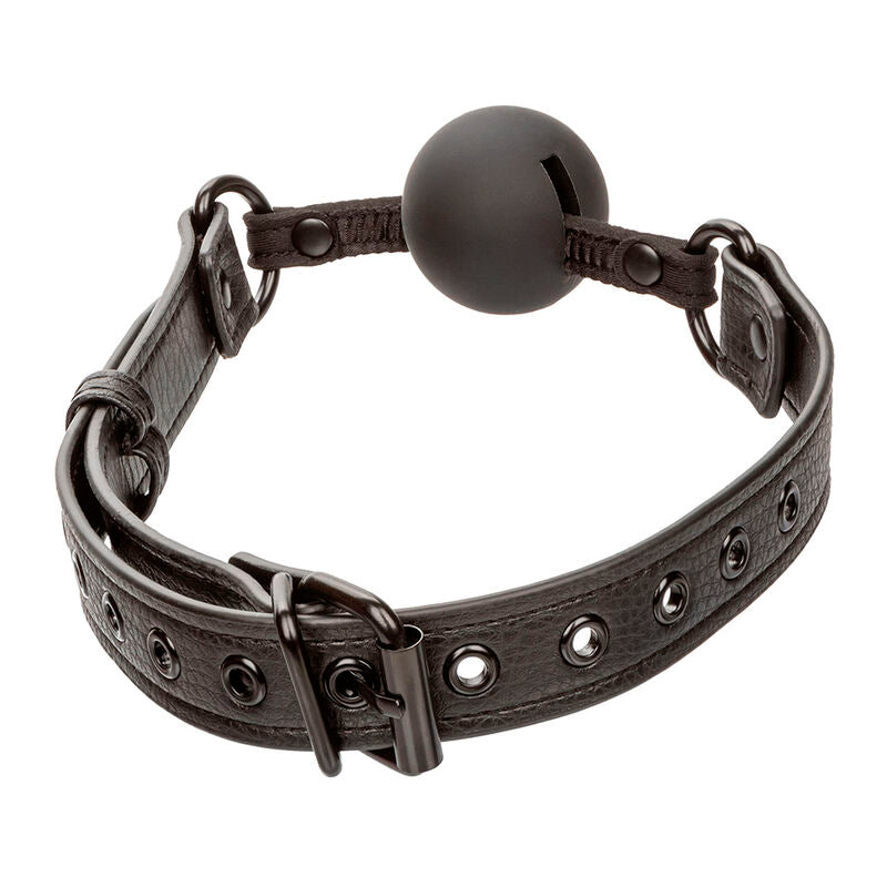 CALEXOTICS - NOCTURNAL MORDAÇA DE BOLA EM SILICONE PRETA