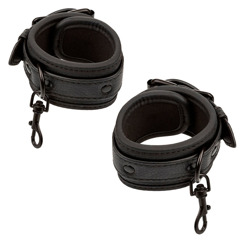 CALEXOTICS - NOCTURNAL CONECTOR HOG TIE EM COURO AJUSTÁVEL PRETO