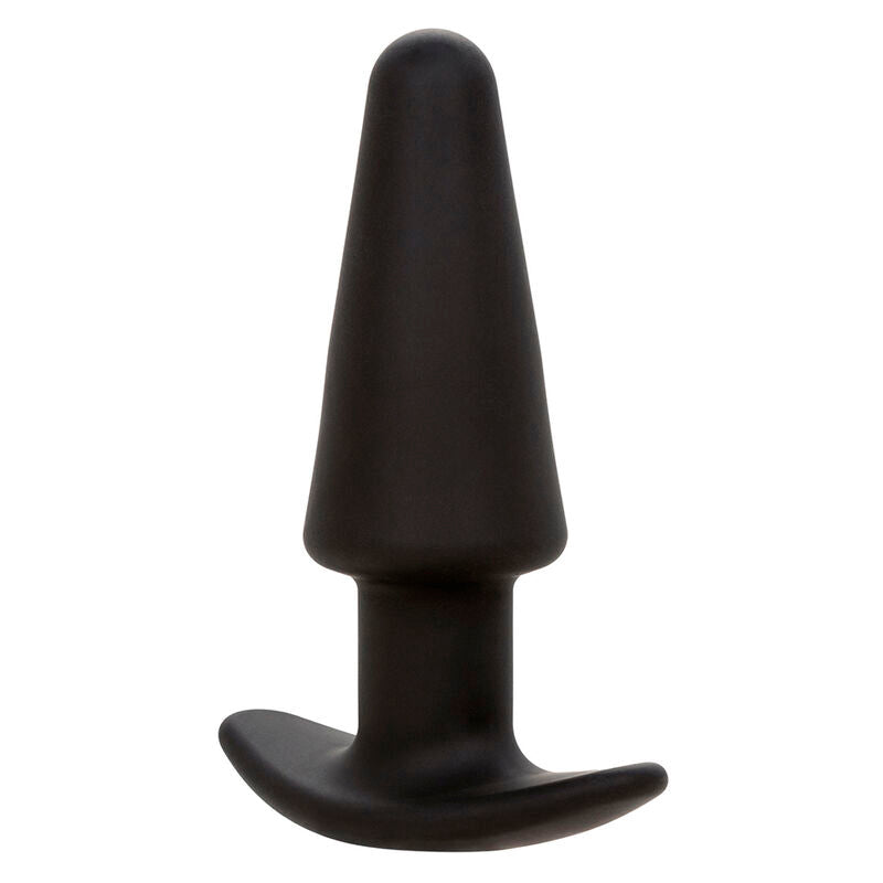 CALEXOTICS - ROCK BOTTOM PLUG ANAL CÓNICO 10 VIBRAÇÕES SILICONE PRETO