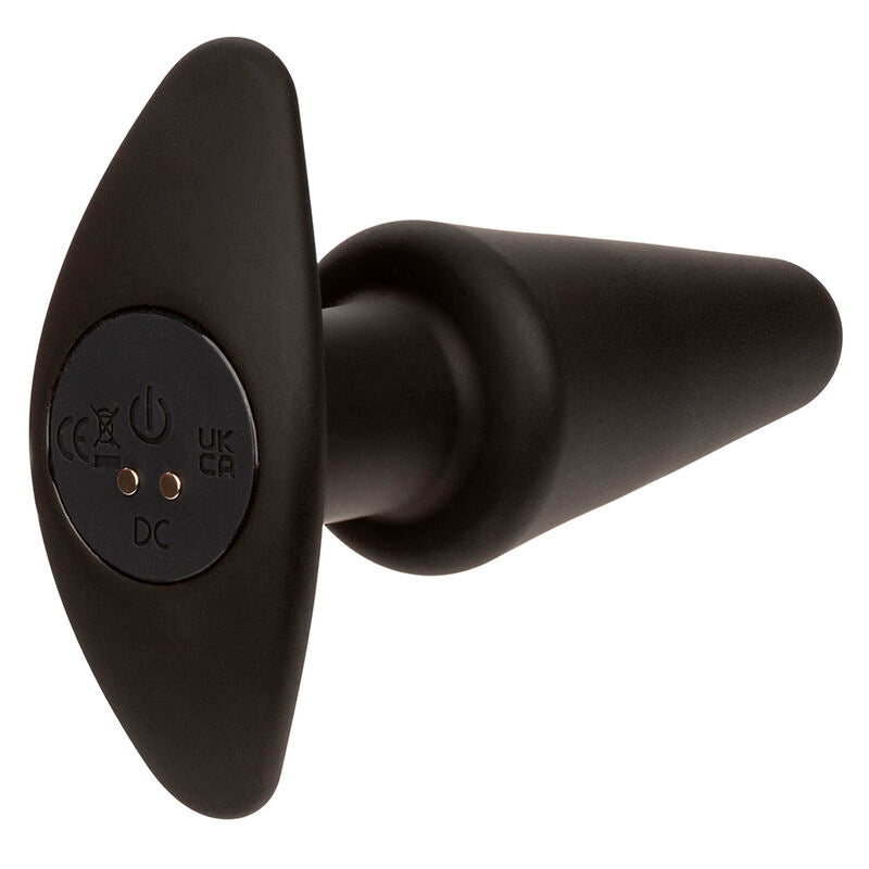 CALEXOTICS - ROCK BOTTOM PLUG ANAL CÓNICO 10 VIBRAÇÕES SILICONE PRETO