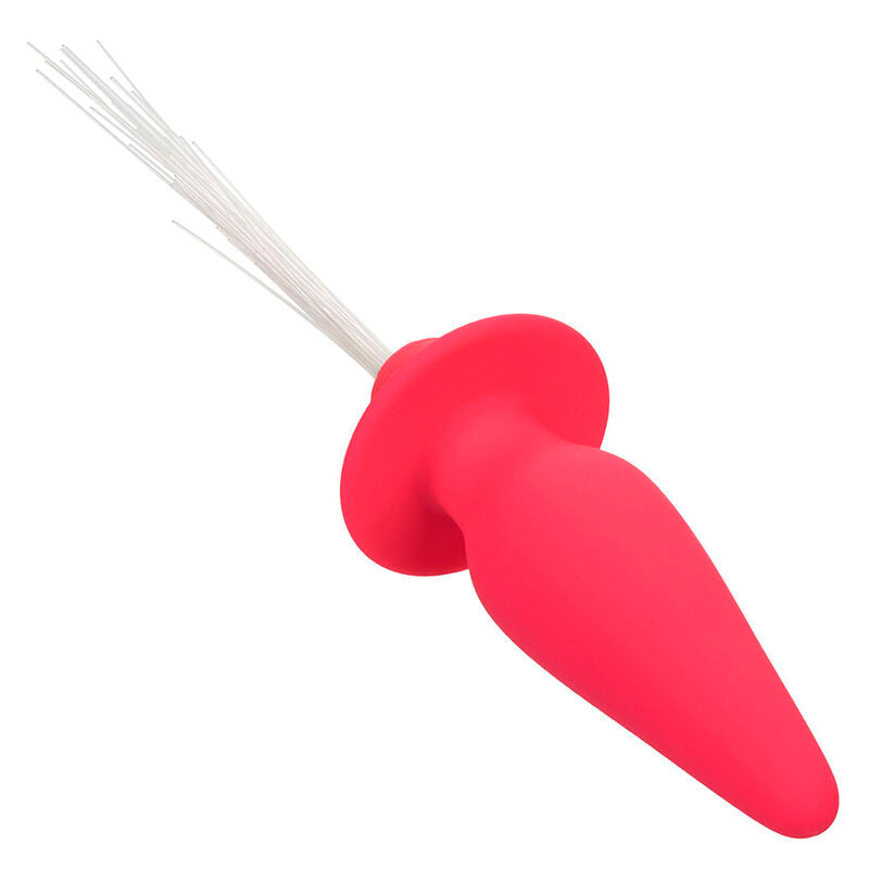 CALEXOTICS - SOUTHERN LIGHTS LIGHT UP PLUG ANAL COM LUZES 10 VIBRAÇÕES SILICONE ROSA