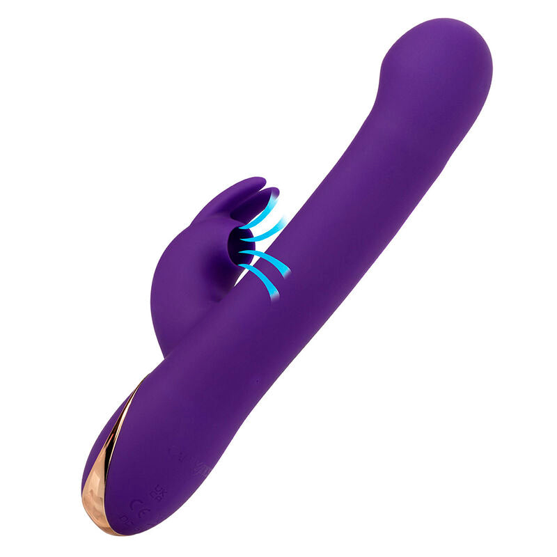 CALEXOTICS - JACK VIBRADOR RABBIT E ESTIMULADOR 7 NÍVEIS DE VIBRAÇÃO E ONDAS DE ESTIMULAÇÃO AZUL