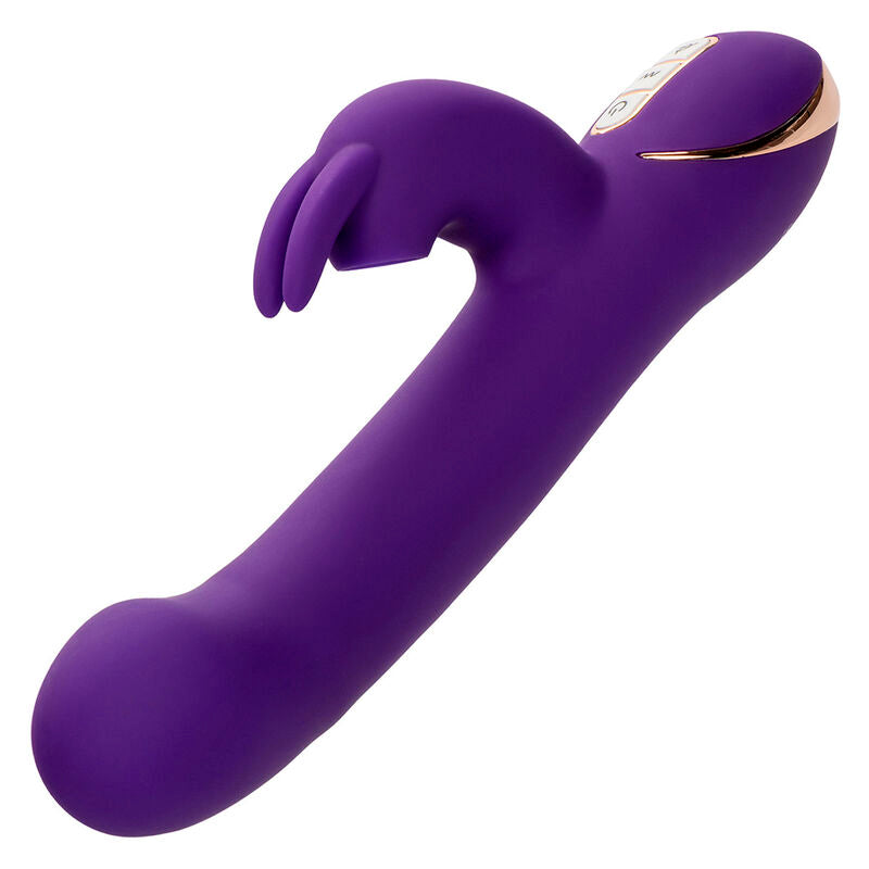CALEXOTICS - JACK VIBRADOR RABBIT E ESTIMULADOR 7 NÍVEIS DE VIBRAÇÃO E ONDAS DE ESTIMULAÇÃO AZUL