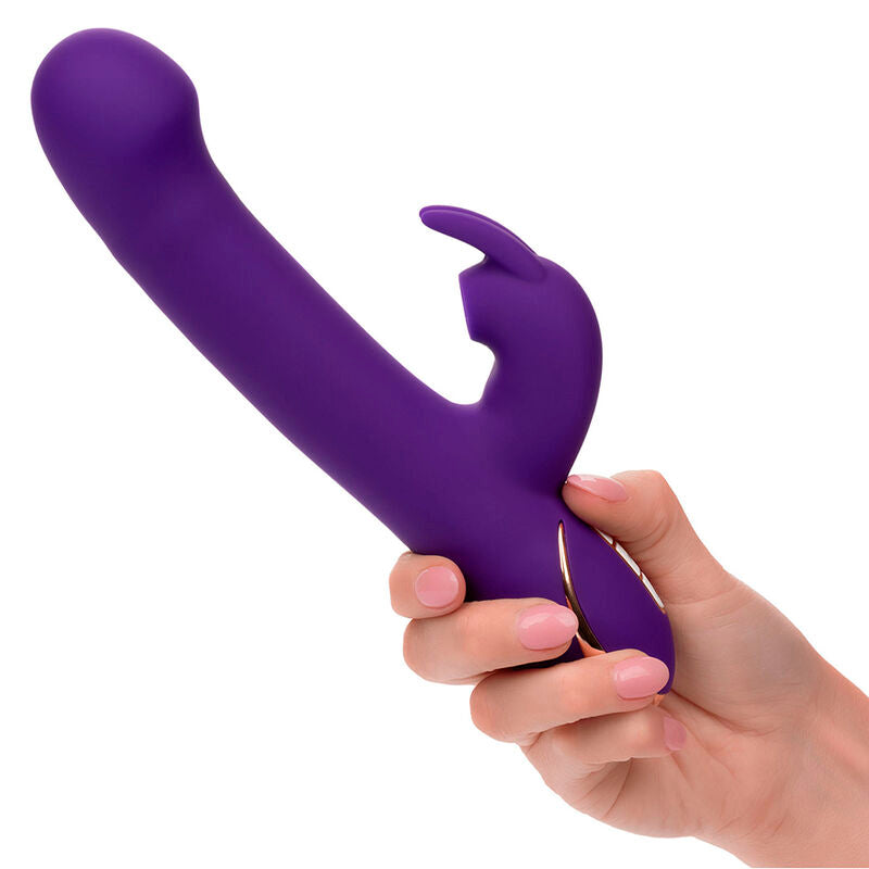 CALEXOTICS - JACK VIBRADOR RABBIT E ESTIMULADOR 7 NÍVEIS DE VIBRAÇÃO E ONDAS DE ESTIMULAÇÃO AZUL